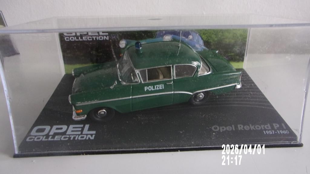 RARE! OPEL REKORD P1 "POLIZEI" 57.1/43 EAGLEMOSS COM.NEUVE, Hobby en Vrije tijd, Ophalen of Verzenden, Zo goed als nieuw, Auto