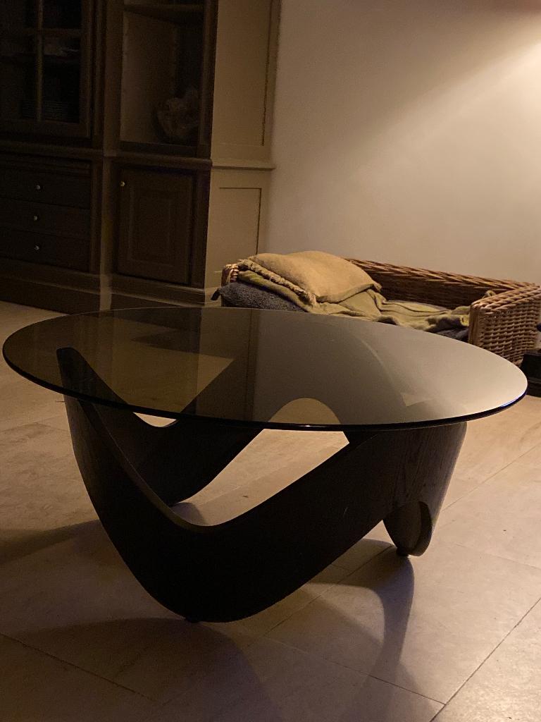 Salontafel rond, Ophalen, Glas, Rond, 50 tot 100 cm