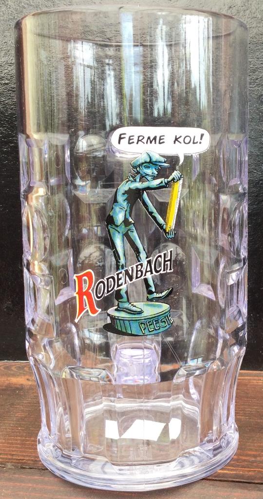 Bier kroes Rodenbach kunststof Ferme kol ! Peegie, Ophalen of Verzenden, Zo goed als nieuw