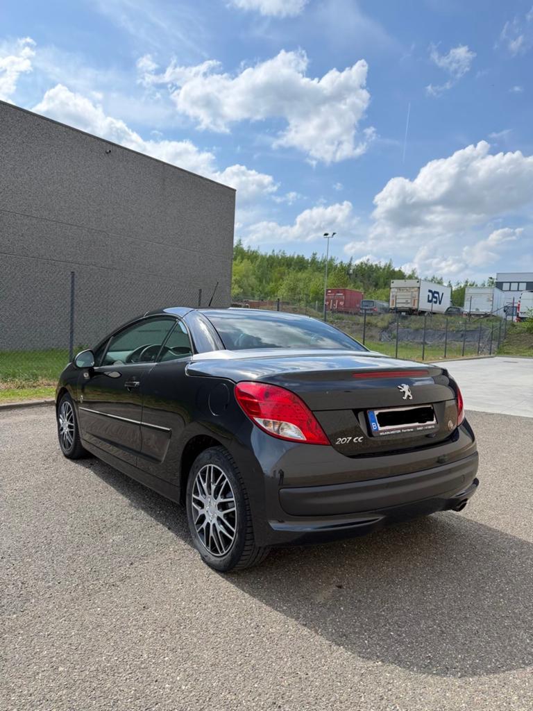 Peugeot 207cc Cabriolet Édition "Roland Garos" 1.6HDI, Auto's, Peugeot, Stof, 4 cilinders, Cabriolet, Zwart
