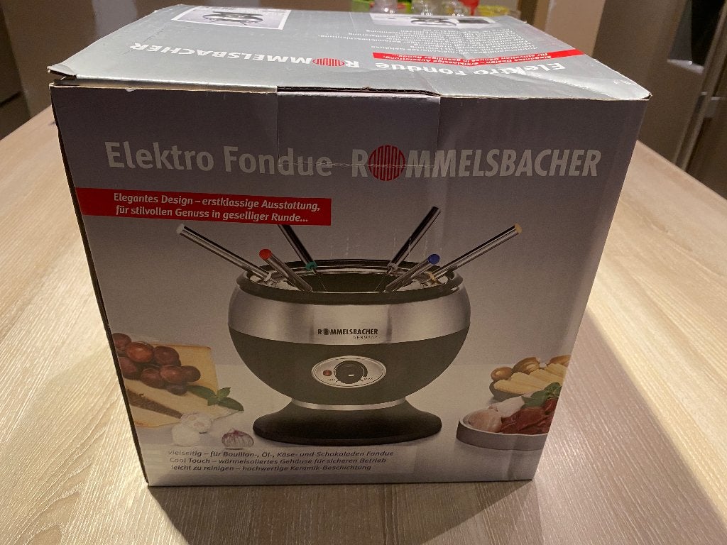 Elektrisch fondue toestel Rommelbacher (nieuw in verpakking), Electroménager, Enlèvement, Neuf, Électrique, Service à fondue