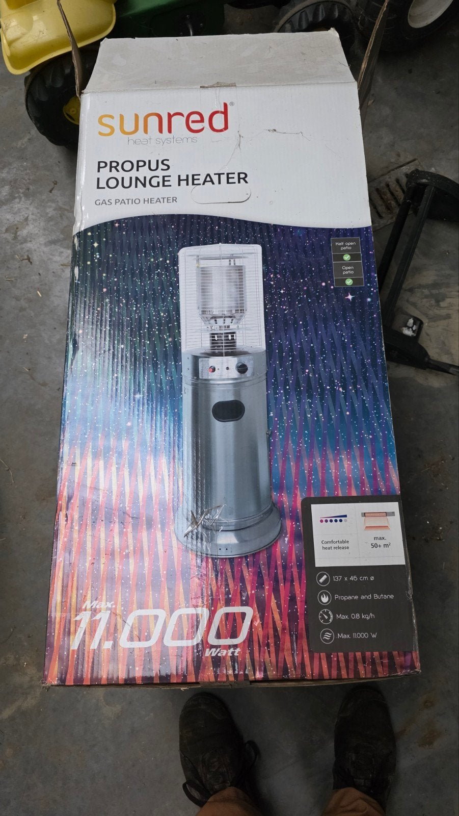 lounche heater, Tuin en Terras, Ophalen, Gebruikt, Waterbestendig, Vloer