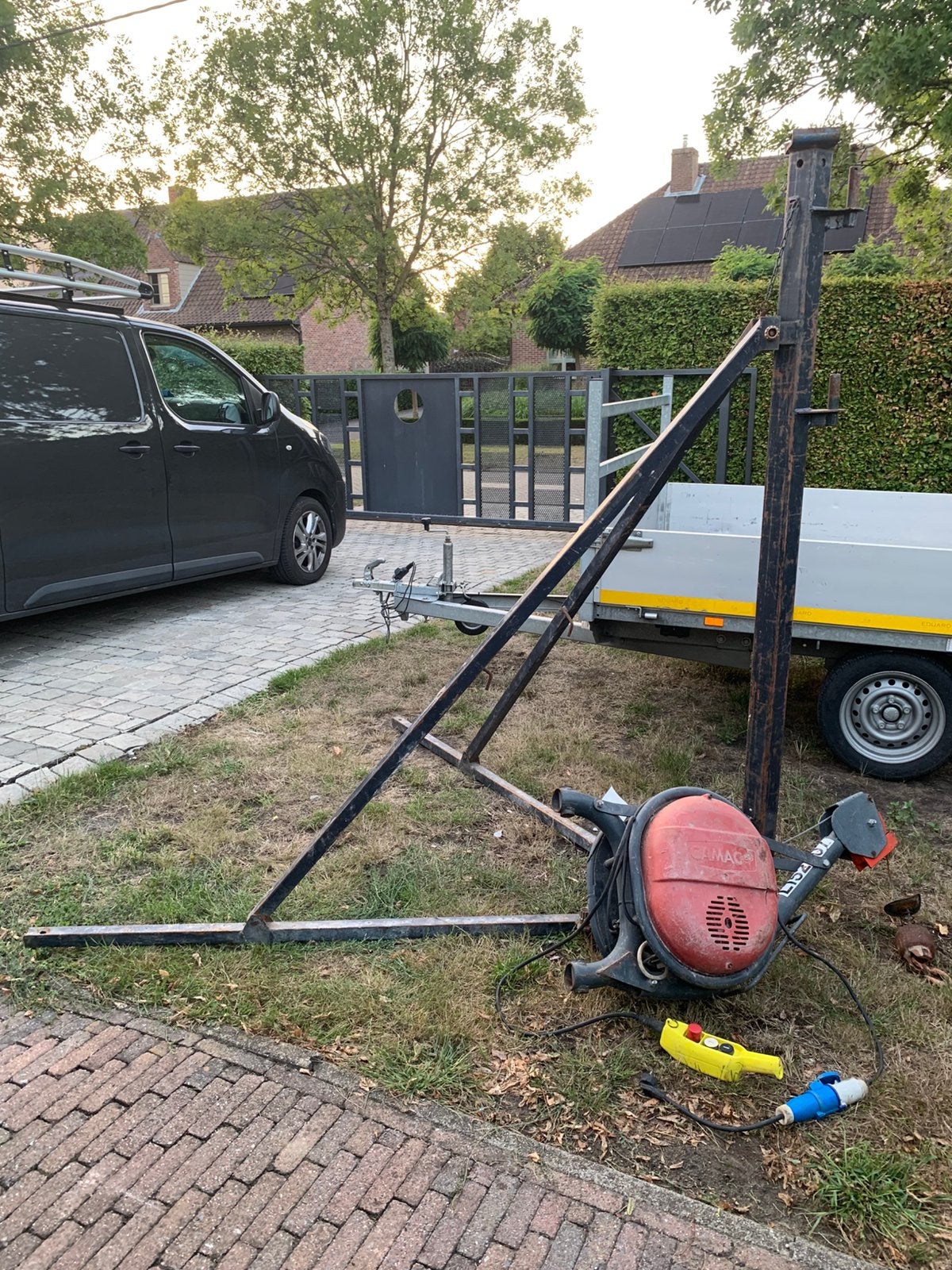 Takel met standaard, Ophalen, Zo goed als nieuw, Bouwlift
