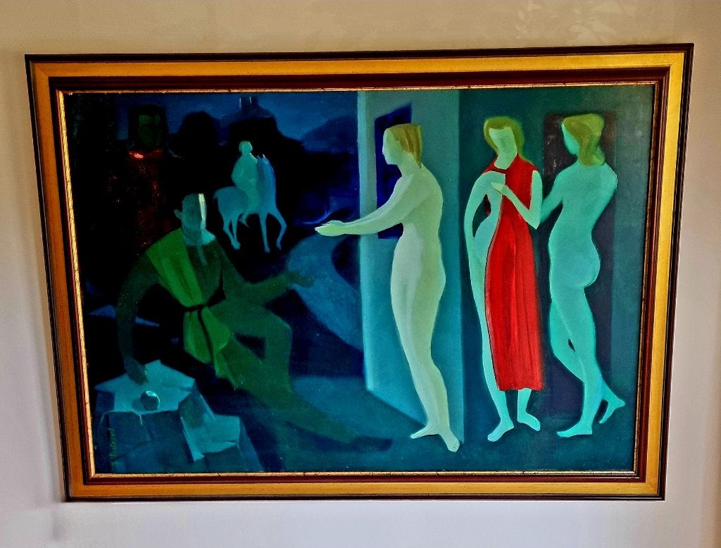 Jeanne Portenart/L'abstraction dans un magnifique design., Enlèvement ou Envoi