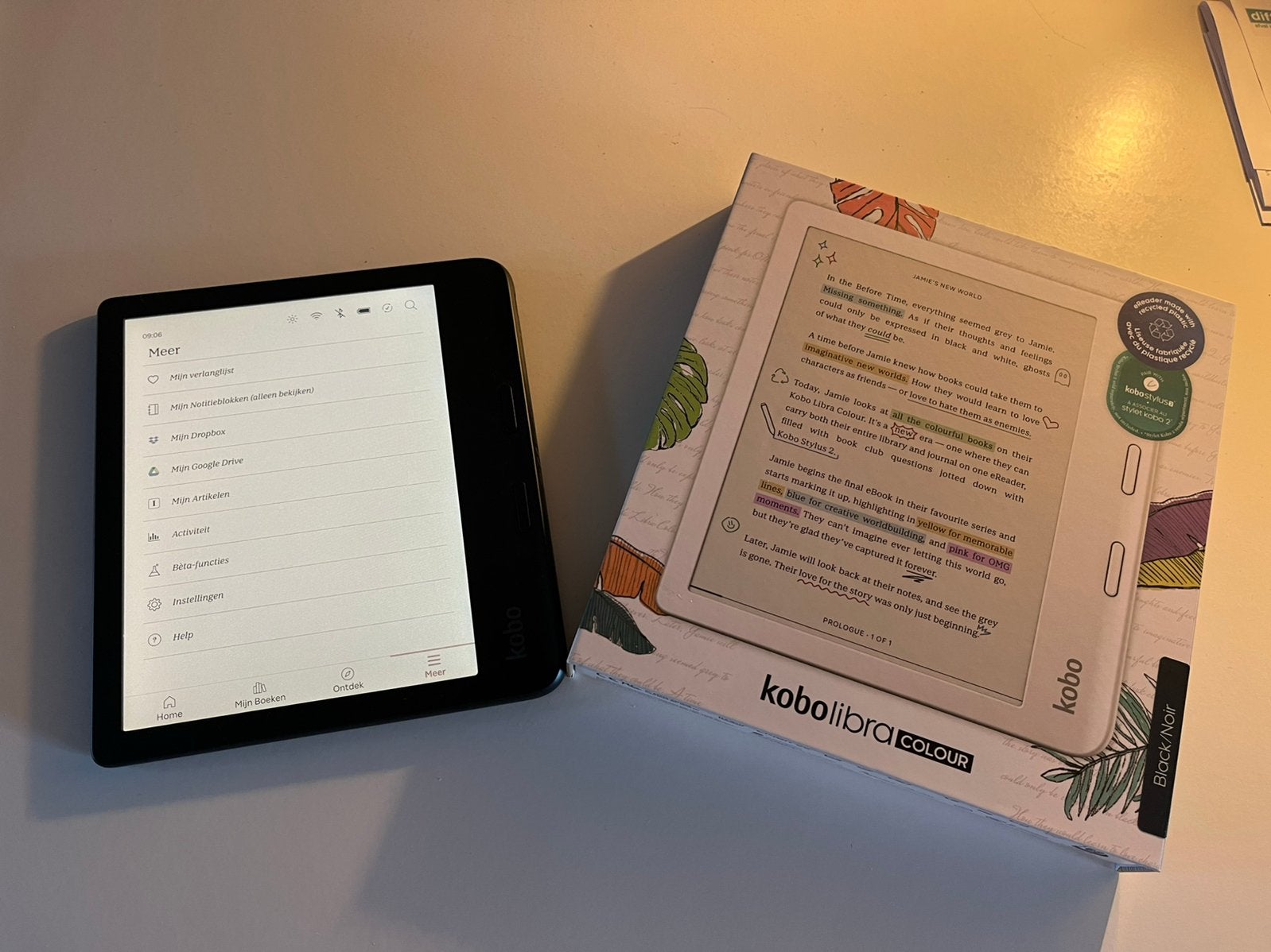 Rakuten Kobo Libra Colour, Informatique & Logiciels, E-readers, 7 pouces, Bluetooth, Écran tactile, Enlèvement ou Envoi