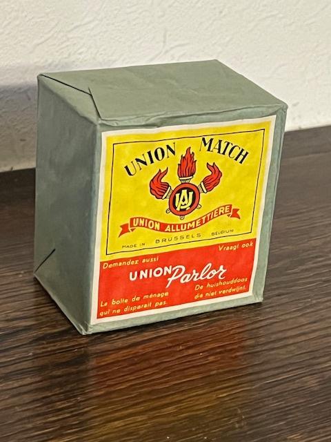 Vintage verpakking van 10 luciferdoosjes Union Match rood, Verzamelen, Ophalen