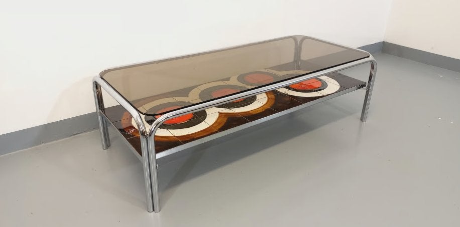 Rechthoekige Space Age salontafel van Belarti, Enlèvement ou Envoi