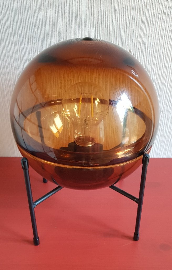 lampe d'ambiance en verre coloré, sans fil, Lampe d'ambiance, Éclairage LED, Enlèvement ou Envoi, 26 cm
