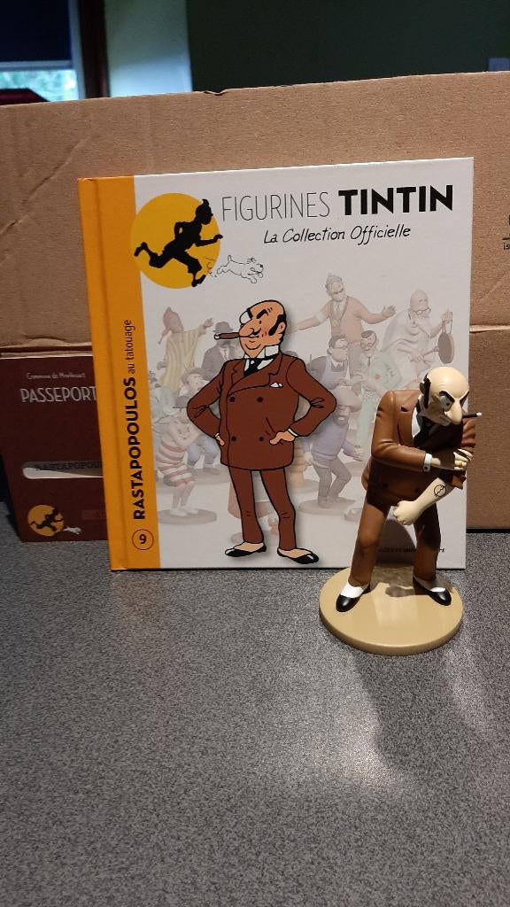 Kuifje, officiële figuur nr. 9, Ophalen of Verzenden, Kuifje, Zo goed als nieuw, Beeldje of Figuurtje