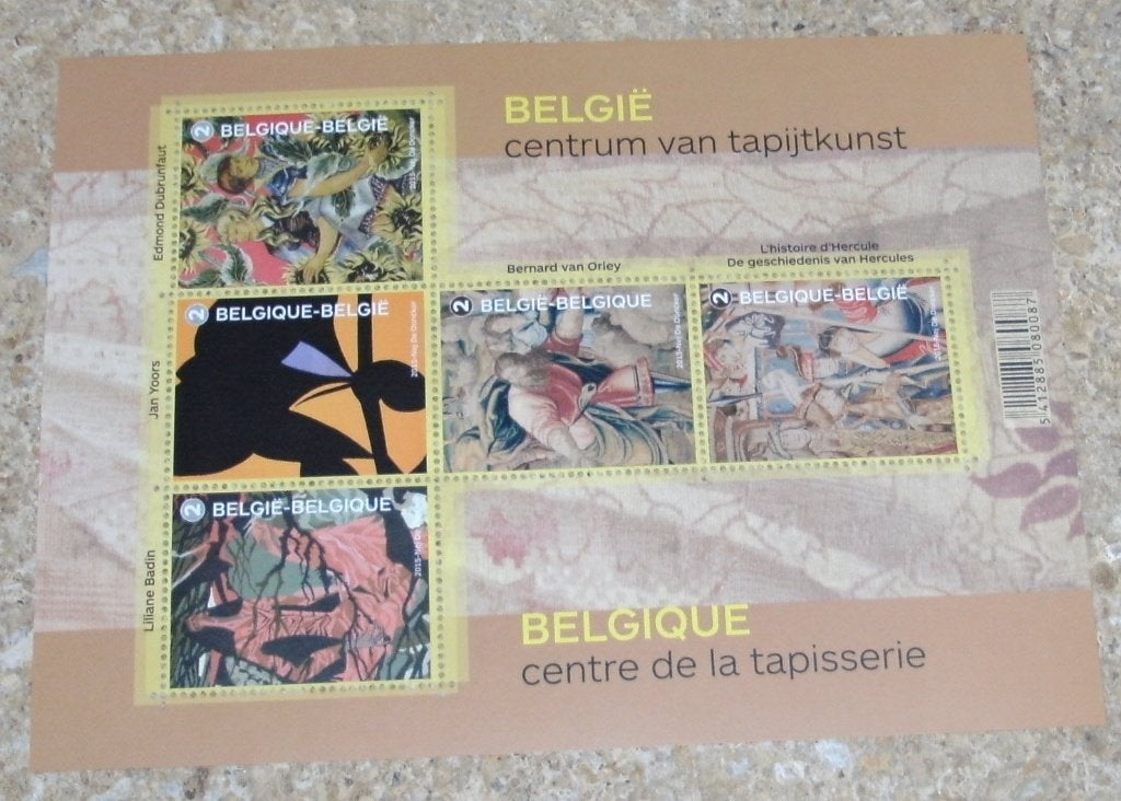 1 blok BL222 belgië centrum van tapijtkunst, Postzegels en Munten, Ophalen of Verzenden, Zonder stempel, Postfris, Postfris
