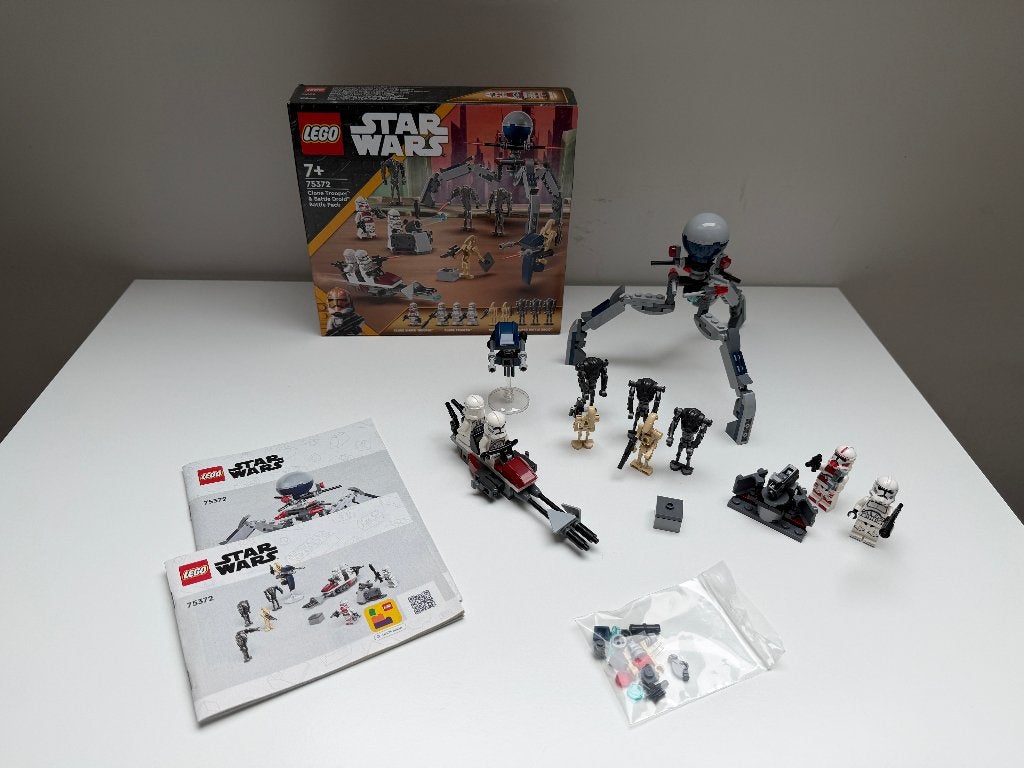 Lego Star Wars 75372 Clone Trooper & Battle Droid, Ensemble complet, Utilisé, Star Wars, Enlèvement ou Envoi
