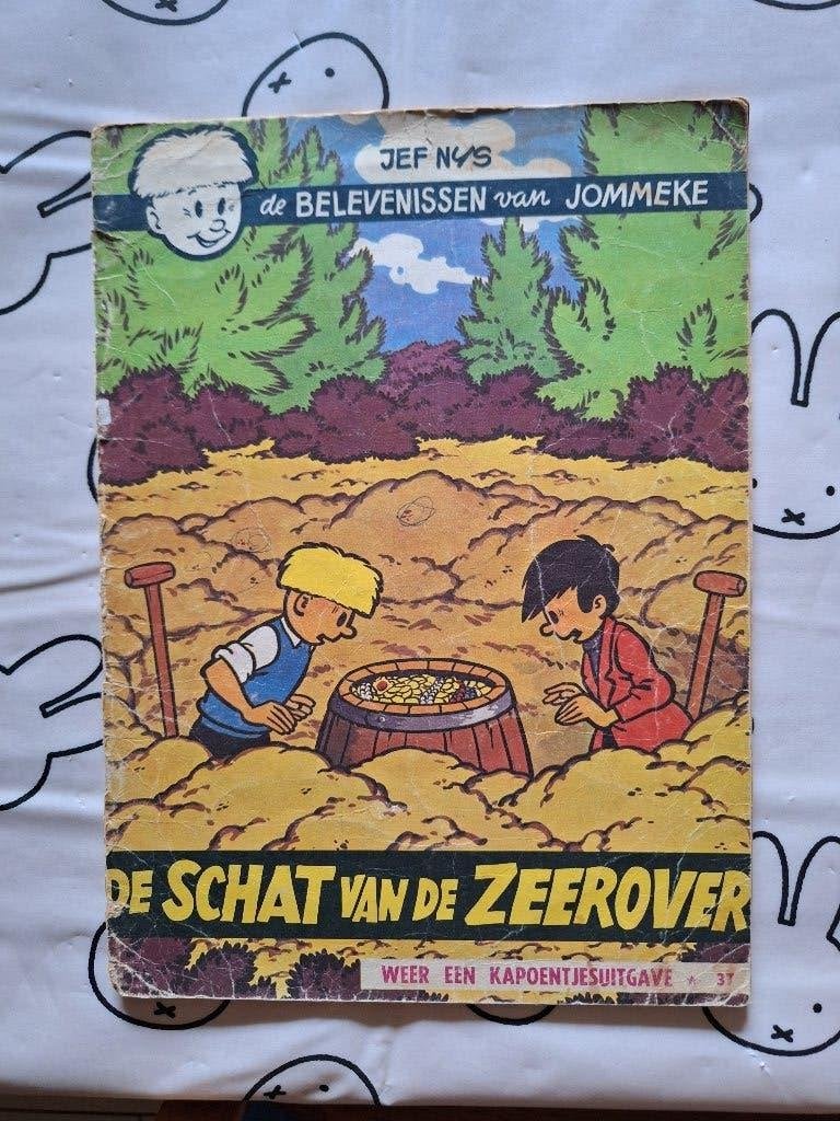 Jommeke 37: de schat van de zeerover (eerste druk), Une BD, Enlèvement ou Envoi, Utilisé