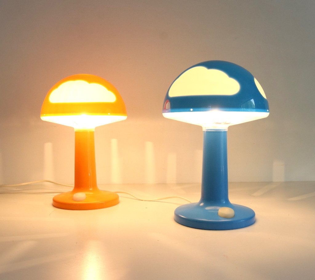2 Vintage Ikea Skojig lamp, Lampe, Enlèvement ou Envoi, Orange, Utilisé