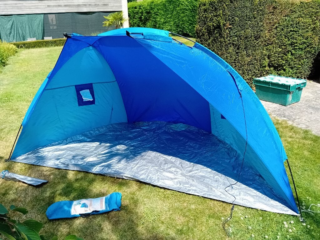 Strandtent-zonnetent-partytent, Caravans en Kamperen, Tenten, Ophalen, Zo goed als nieuw, Tot en met 2