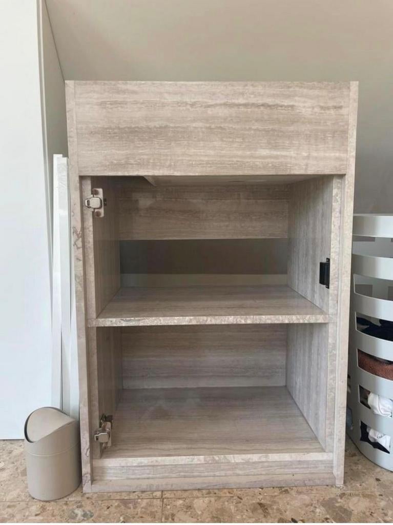 Marmeren staande handenwasser van Going Objects, Huis en Inrichting, Badkamer | Badkamermeubels, Nieuw, Wastafelkast, Minder dan 100 cm