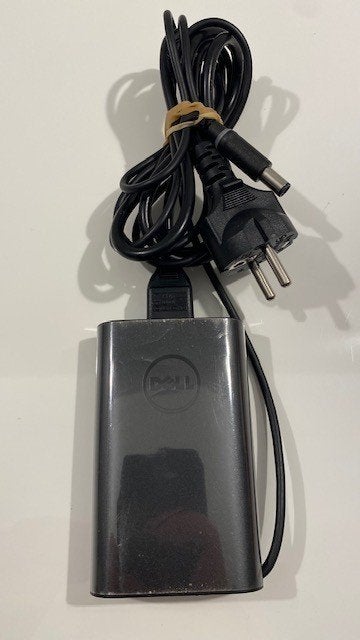 Dell laptop AC adapter + netsnoer LA65NM130 65W, Ophalen of Verzenden, Zo goed als nieuw, Dell