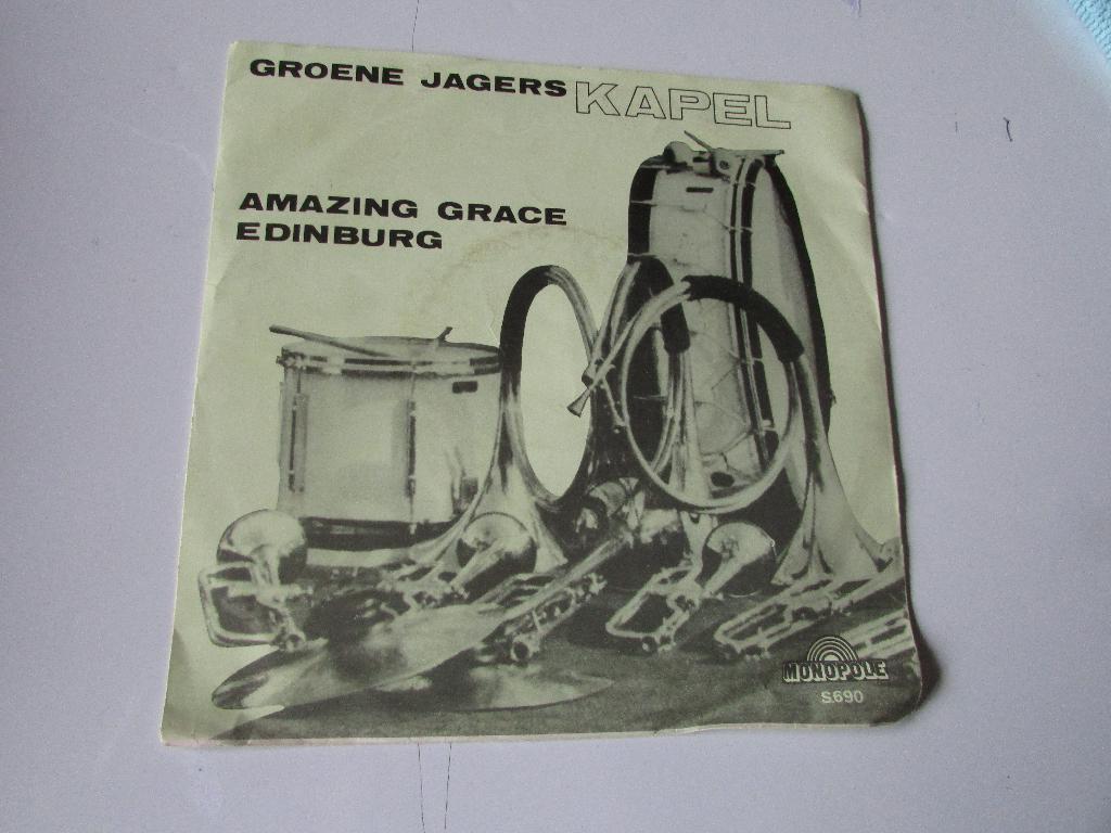 GROENE JAGERS KAPEL, AMAZING GRACE, SINGLE, Gebruikt, 7 inch, Single, Ophalen of Verzenden