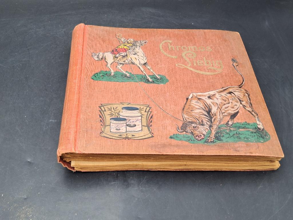 oud verzamel album Chromos Liebig, begin 1900, Ophalen of Verzenden