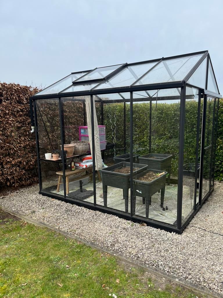 Glazen serre, Tuin en Terras, Kassen, Ophalen, Gebruikt, Kweekkas, Glas