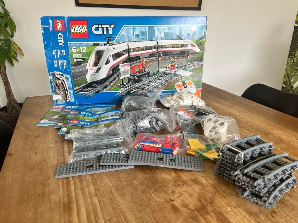 Lego city hogesnelheidstrein 60051, Ophalen, City, Lego, Zo goed als nieuw