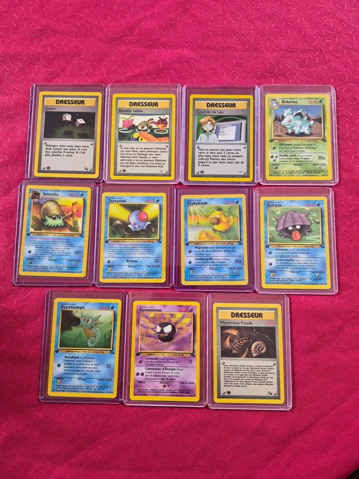 11 cartes Pokémon édition 1, Enlèvement ou Envoi