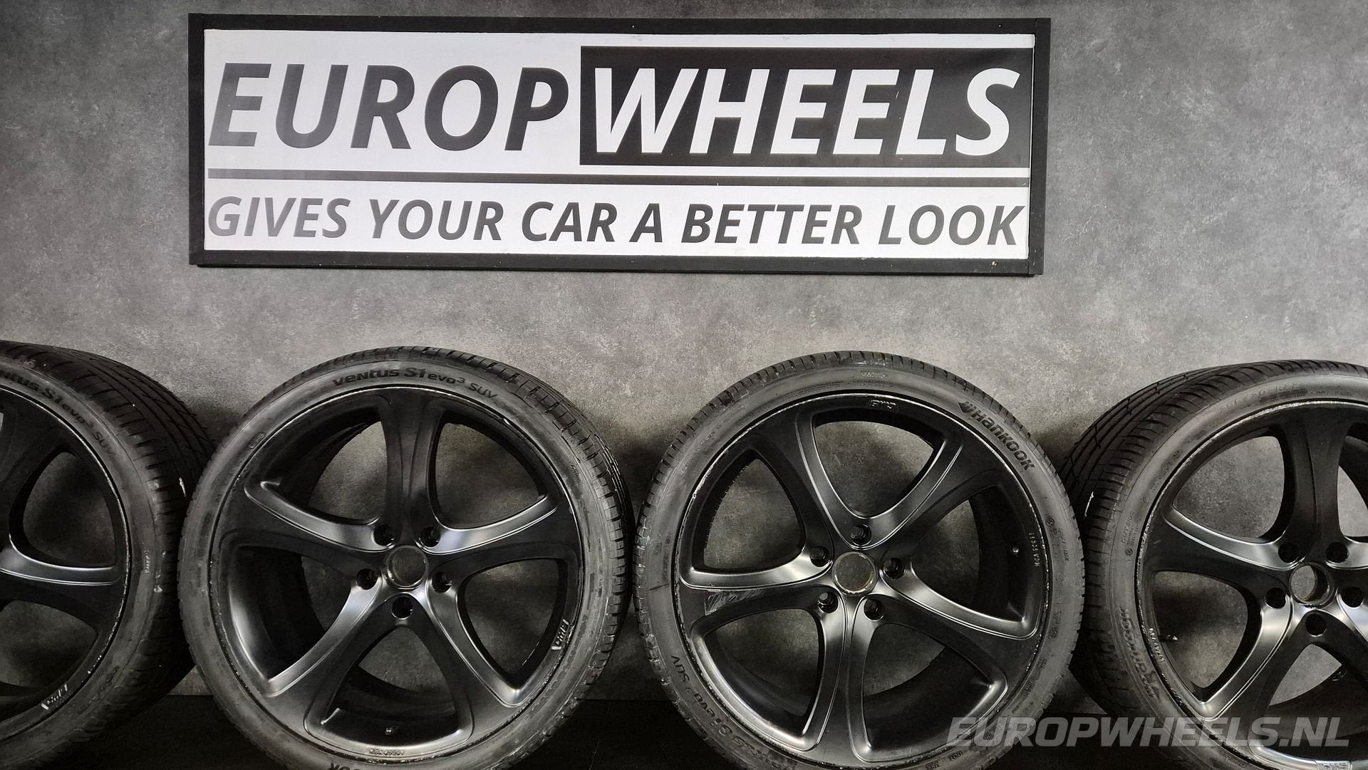 22 inch Porsche velgen Cayenne 92A zomerbanden zwart, Pneus et Jantes, 295 mm, Véhicule de tourisme, Pneus été