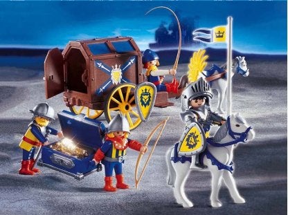 Playmobil 3314 - Koningsridders met Schattentransport, Complete set, Overige typen, Ophalen of Verzenden, Zo goed als nieuw