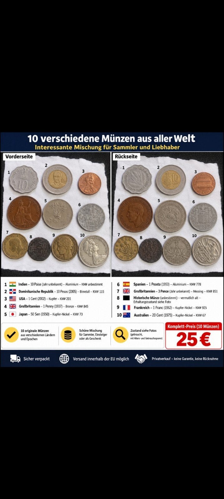 Set de pièces, Timbres & Monnaies, Enlèvement ou Envoi