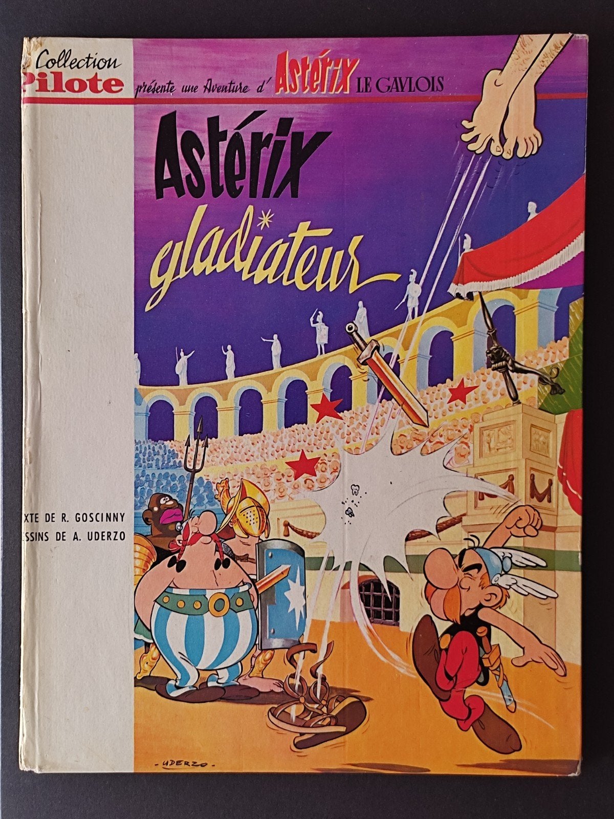 Stripboek Astérix Gladiator (EO 1964) - Pilot Collection, Boeken, Stripverhalen, Gelezen, Goscinny uderzo, Eén stripboek, Ophalen of Verzenden