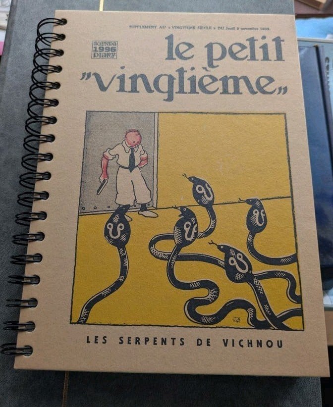 Calendrier Tintin 1996, Enlèvement, Comme neuf