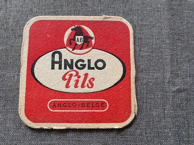 1 sous-bock bière " ANGLO PILS " - Anglo Belge, Verzamelen, Biermerken, Ophalen of Verzenden, Gebruikt, Viltje(s)