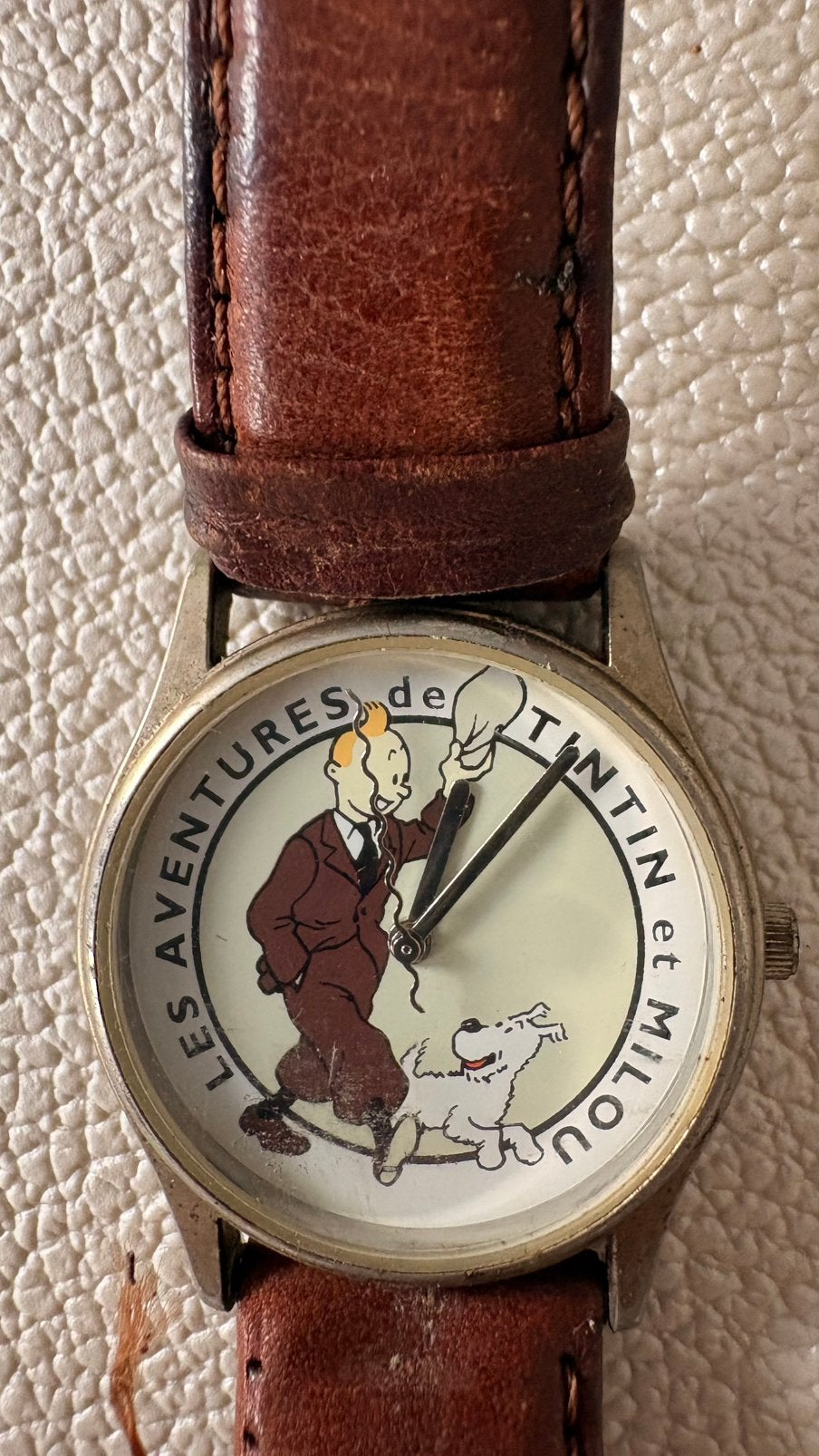Montre Tintin, Montre-bracelet, Autres marques, Cuir, Acier