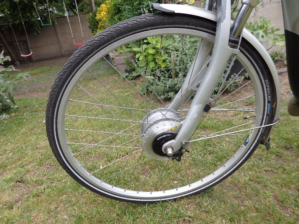 voorwiel (met motor) van elektrische fiets Gazelle, Fietsen en Brommers, Ophalen of Verzenden, Gebruikt, Gazelle
