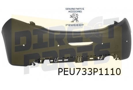 Peugeot 208 (4/12-11/19) achterbumper (te spuiten) (PDC Fabr, -, Verzenden, -, Nieuw