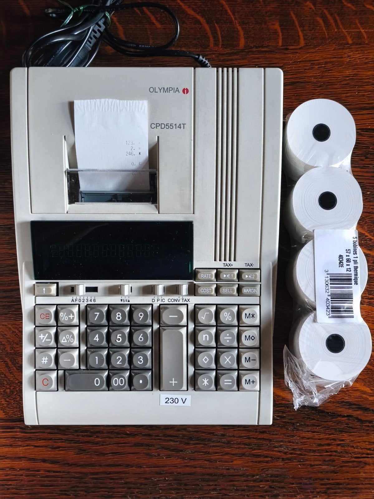 Calculatrice de bureau electronique, Collections, Enlèvement