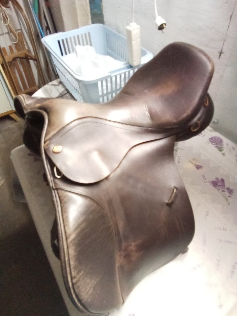Selle Kent & Masters, Siège semi-creux, L (17.5 pouces), Moyen, Enlèvement