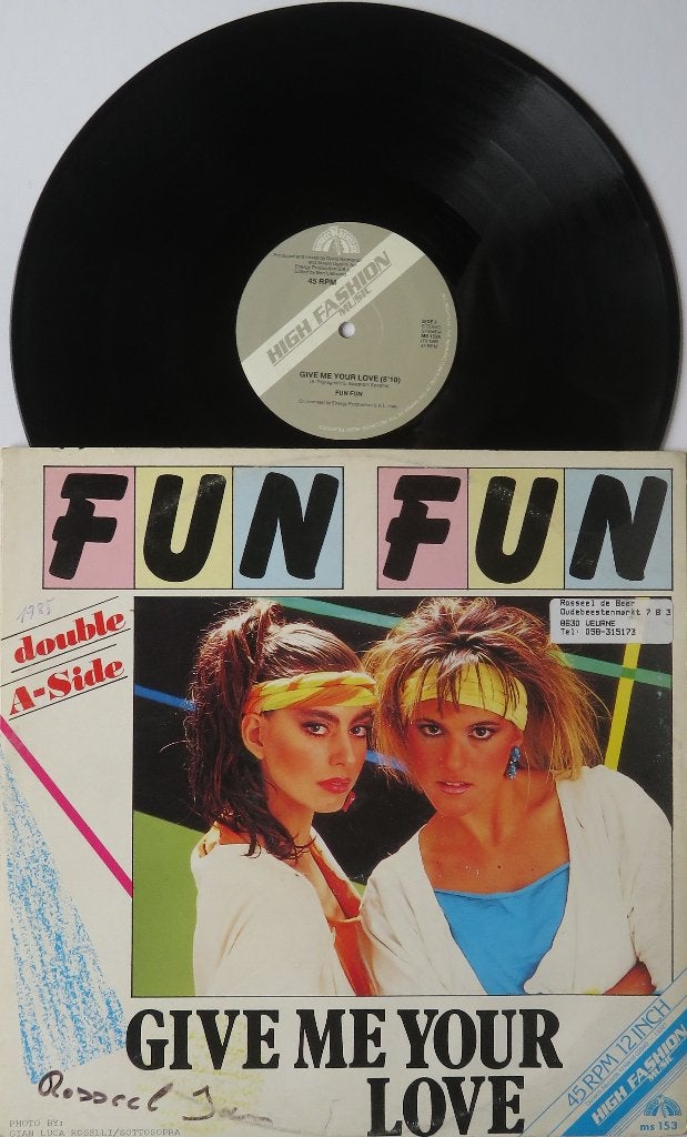 Fun Fun - Tell me / Give me your love. Maxi, Gebruikt, Ophalen of Verzenden, Disco, Overige typen