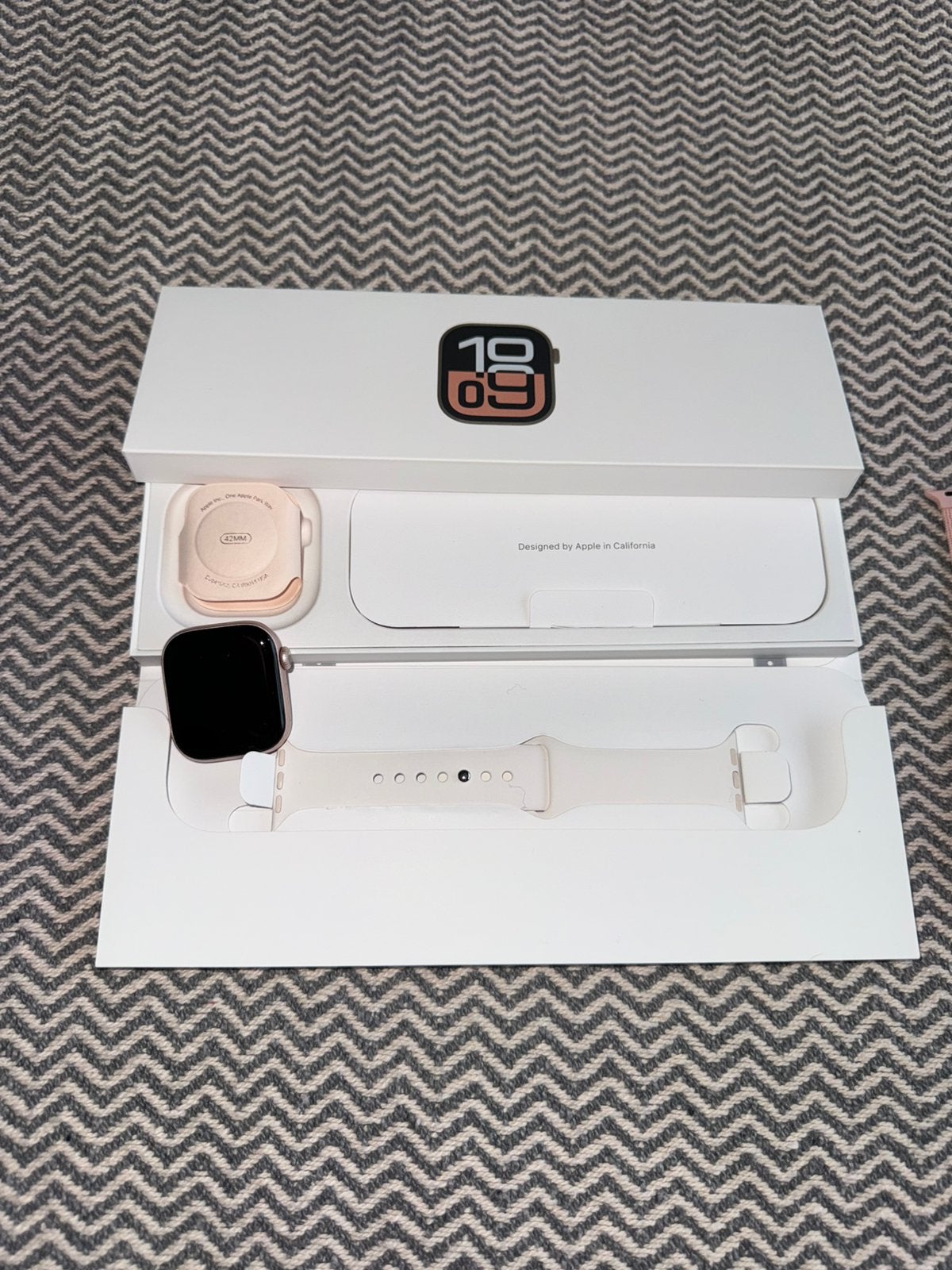 Apple watch series 10 - 42mm rose gold, Ophalen, IOS, Zo goed als nieuw, Hoogte