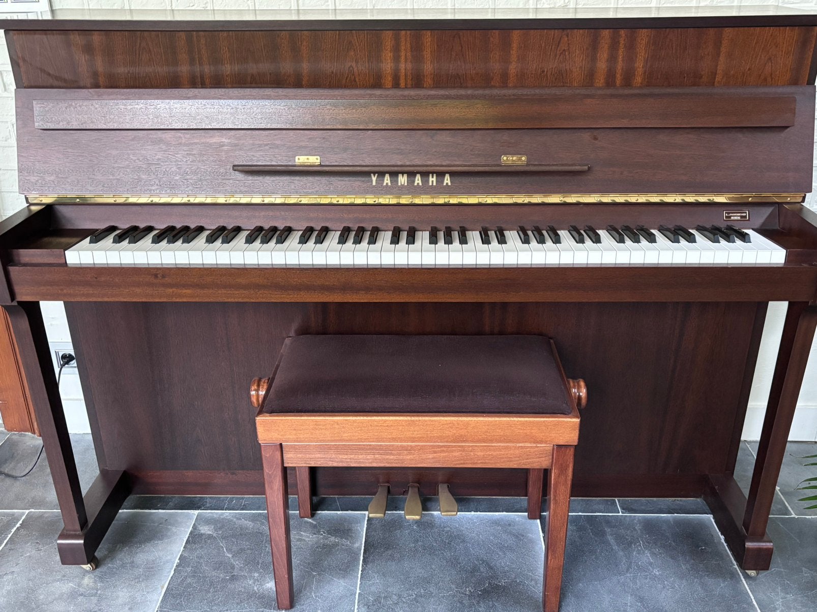 Yamaha buffet piano E110 OP DW, Muziek en Instrumenten, Piano's, Ophalen, Gebruikt, Bruin, Piano