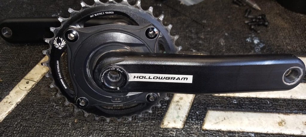 Hollogram crankstel met Sigeyi powermeter ( MTB ), Overige merken, Pédalier ou Pédales, Enlèvement ou Envoi, Utilisé