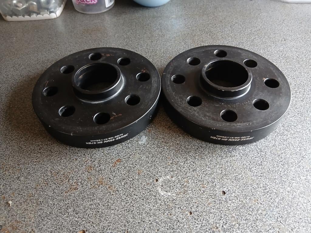 2 JR spoorverbreders 4x100/108 25mm/wiel, Auto-onderdelen, Ophanging en Onderstel, Gebruikt, Ophalen of Verzenden