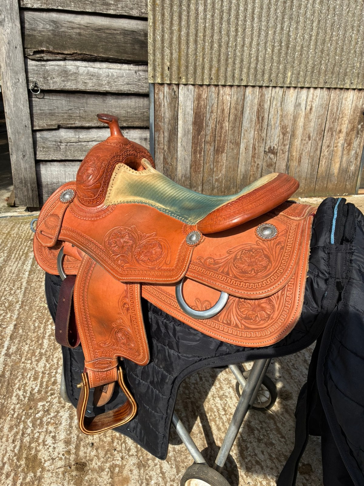 Western Reining zadel, Enlèvement, Comme neuf