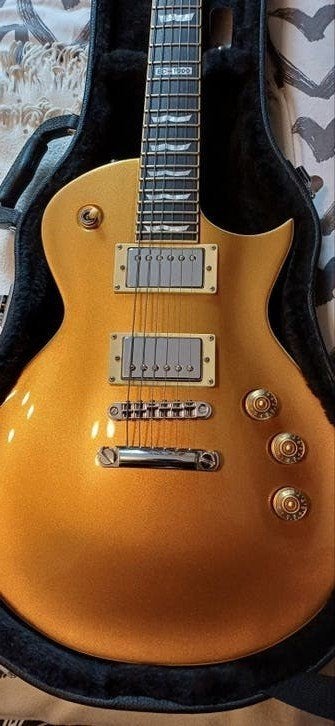 Esp Ltd EC 1000 Goud, Muziek en Instrumenten, Ophalen, Gebruikt, Solid body, Overige merken