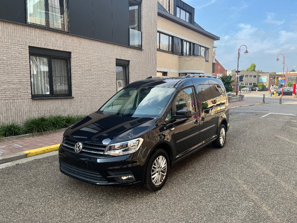 Volkswagen Caddy Maxi lichte vracht, Auto's, Volkswagen, Automaat, Stof, 1494 kg, Zwart
