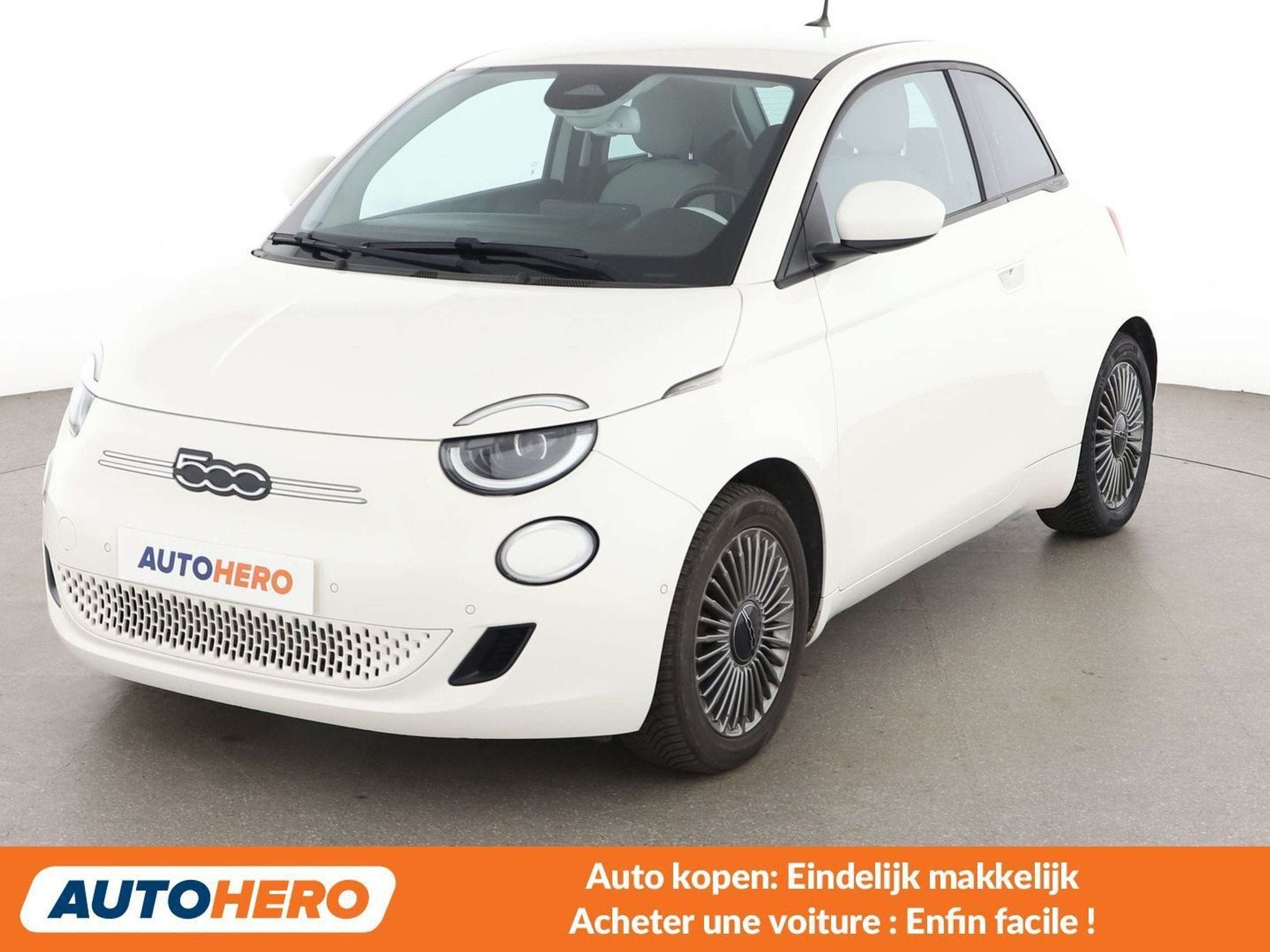 Fiat 500E electric drive 87 kW Icon (bj 2021, automaat), Auto's, 4 zetels, Stof, Wit, 1365 kg