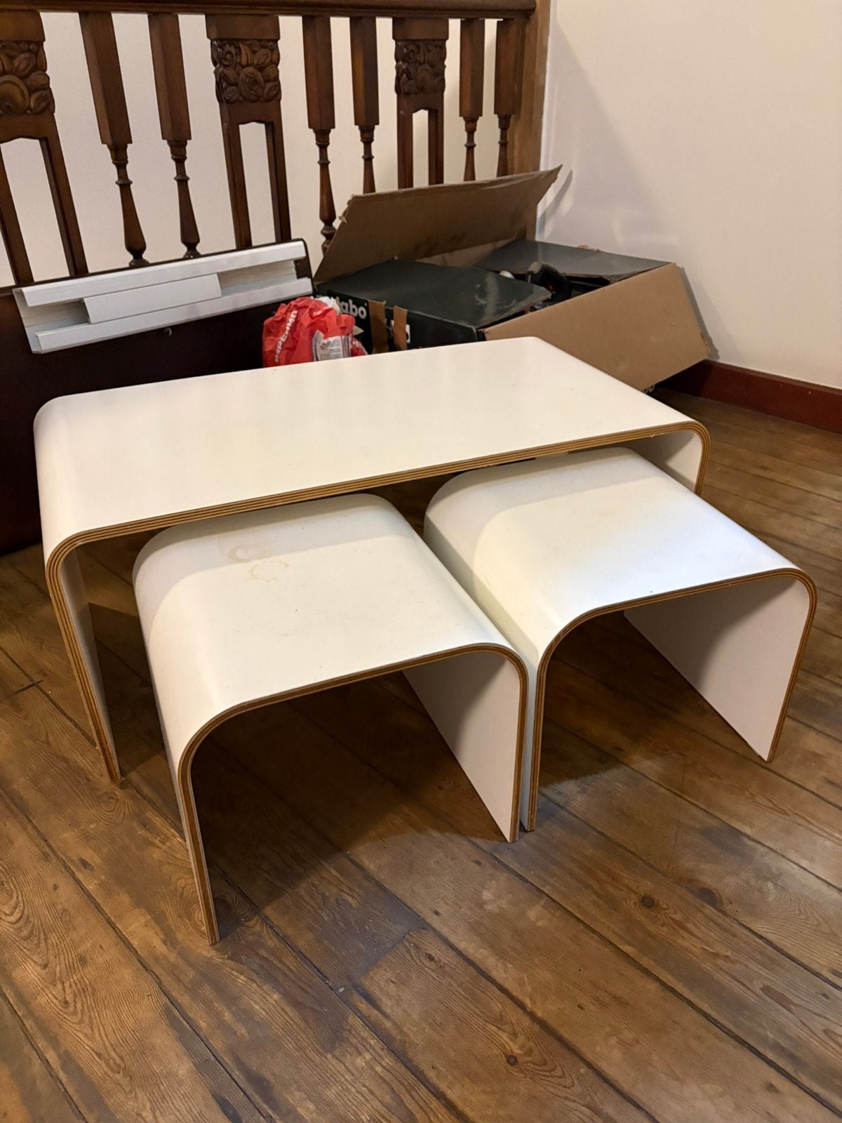 Salontafel met bijhorende bijzettafels, Huis en Inrichting, Ophalen, Gebruikt, Overige houtsoorten