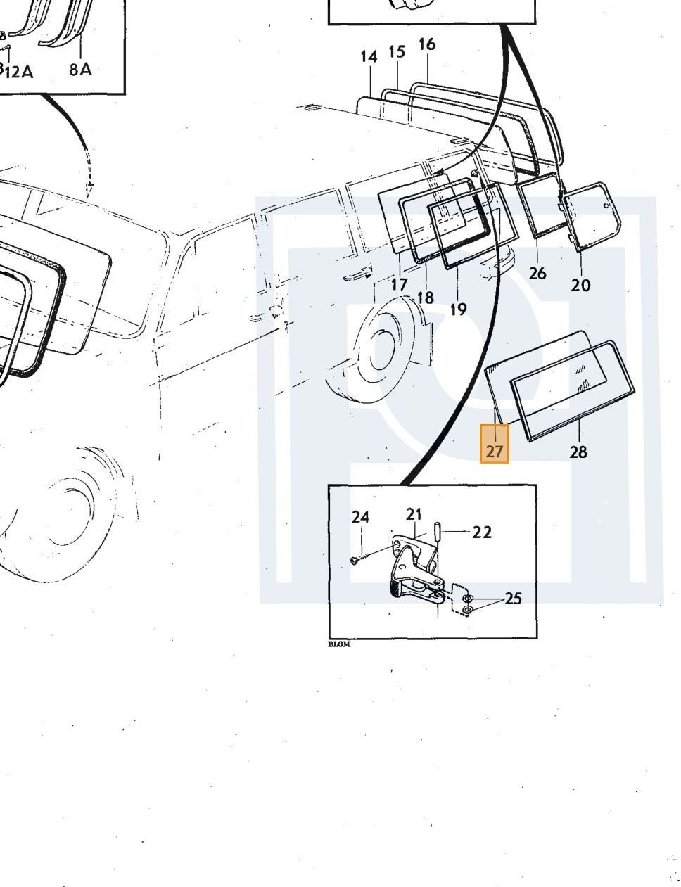 Volvo zij ruit glas links Volvo onderdeelnr 1203326, Enlèvement ou Envoi, Neuf