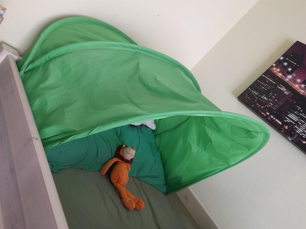 tent voor kinderbed, Ophalen