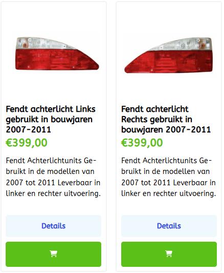 Hobby caravan of Fendt onderdelen hier te koop achterlichten, Caravanes & Camping, Caravanes Accessoires, Neuf, Enlèvement ou Envoi