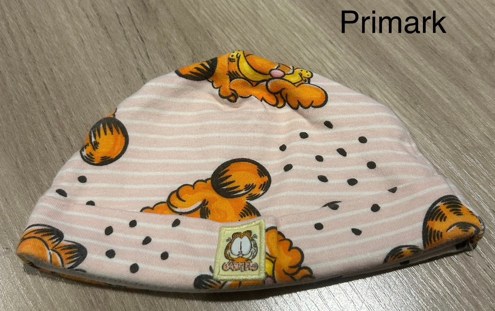 Babymutsje Garfield (Primark), Kinderen en Baby's, Babykleding | Mutsen, Sjaals en Wanten, Ophalen of Verzenden, Zo goed als nieuw